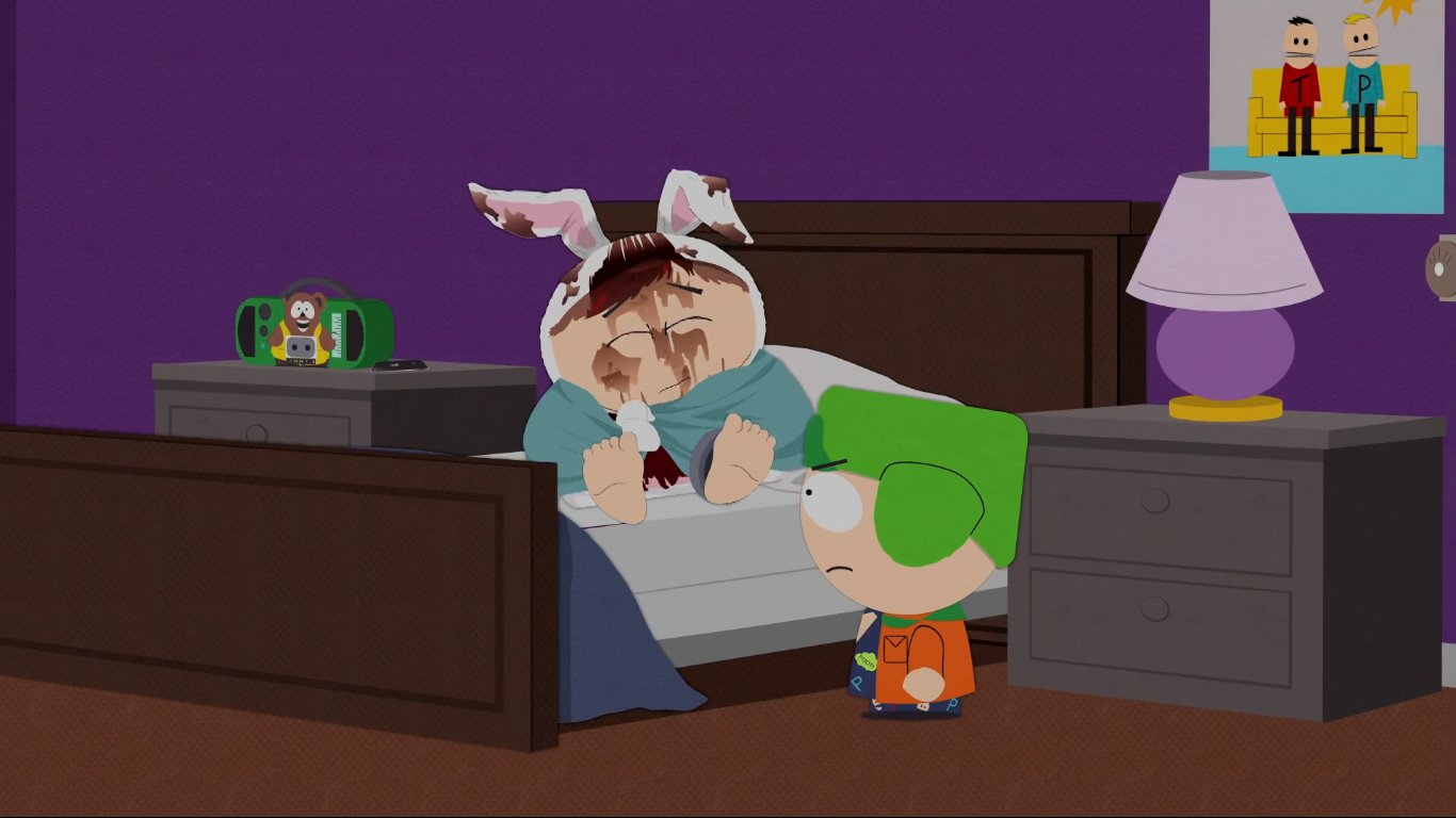 B㋐su on X: "The fact that Cartman kept the blanket Kyle covered him with in  Jewpacabra and that the specific episode where it shows up again is in  Cartman Finds Love really