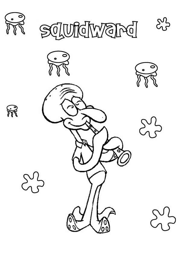 my collection of this single squidward illustration (a thread)