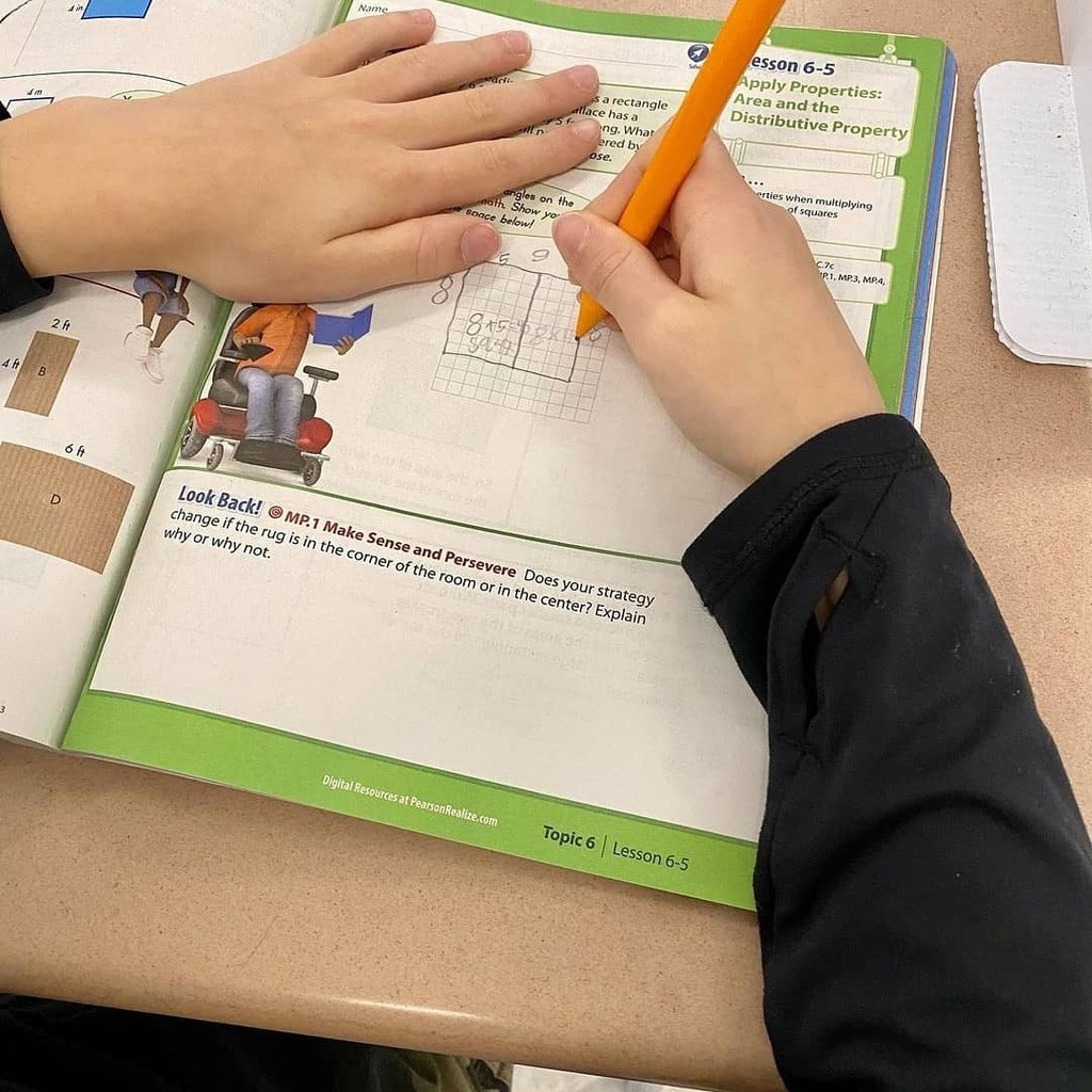 SLHeights's tweet photo. Reposted from @misskaczorowski Using the distributive property to help us find the area of rectangles!! @slheights #distributiveproperty #findthearea #mathisfun https://t.co/Q4amRBGPXM https://t.co/HkMEW4Giem