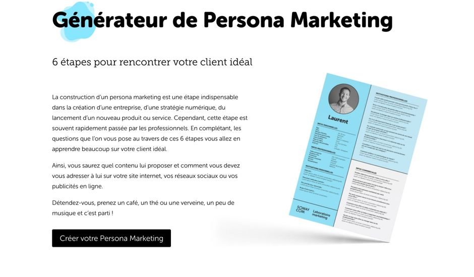 bldweb's tweet image. Cet outil permet de générer gratuitement le persona idéal - bit.ly/38AiJgg
