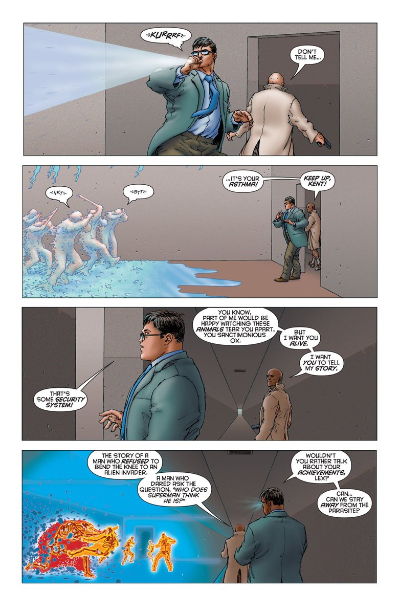 Clark saving people while having to stay in "Bumbling mild mannered reporter" mode is a ton of fun.