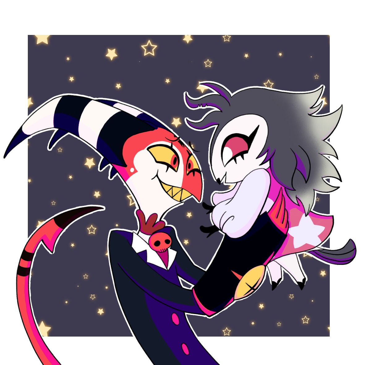 ✨Another Helluva Boss one✨

Can you imagine them meeting before?

I have like two or three more of helluva boss drawings bc I'm obsessed 🥺💕

#helluvaboss #helluvablitzo #helluvaoctavia #helluvamoxxie #helluvamillie #helluvaloona #hazbinhotel #helluvastolas #blitzo #stolas