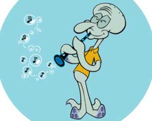 my collection of this single squidward illustration (a thread)