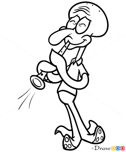 my collection of this single squidward illustration (a thread)