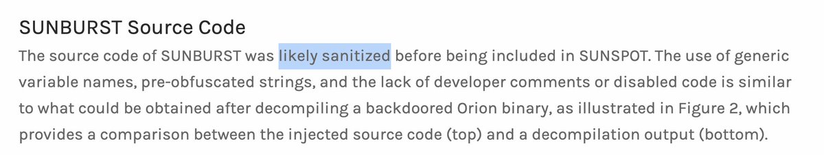 Key takeaway from this section is "they were careful to sanitize the code." Honestly, I had to ask friends and do a bit of Googling on this section (not a computer scientist or developer...and that's okay).