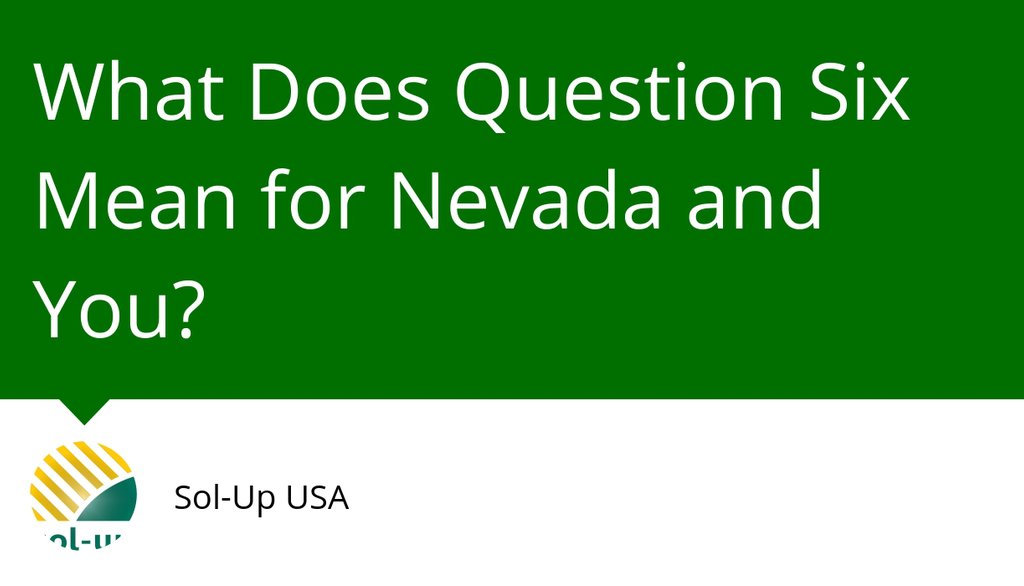 solupnv's tweet image. In recent years, there has been a significant push for Nevada to move toward renewable energy.

Read more 👉 lttr.ai/bjf7

#Question6 #QuestionSix #Nevada #QuestionSixNevada