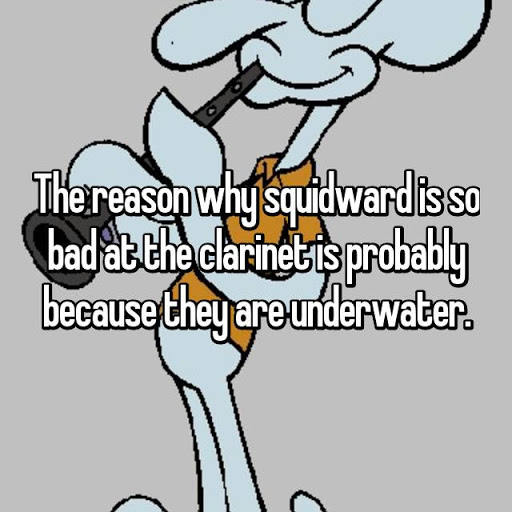 my collection of this single squidward illustration (a thread)