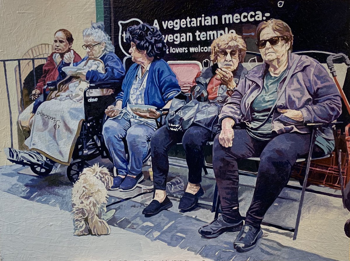 “Vegetarian Mecca”, 16x21.5”, oil on panel, 2021. Photo reference by Roy Savoy <a href="/roysavoy/">Roy Savoy</a>
