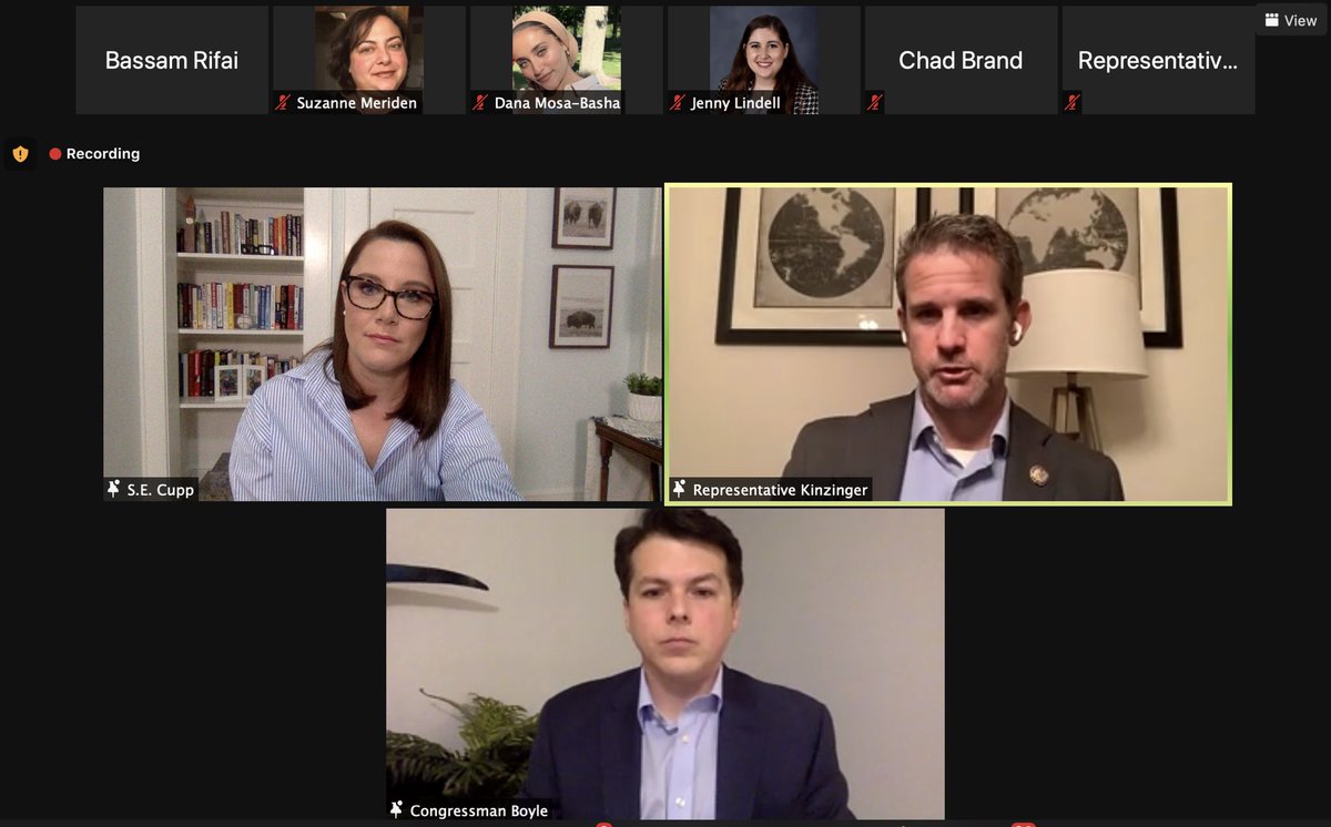 secupp's tweet photo. Honored to have moderated tonight’s “Congressional Town Hall Webinar: U.S. Policy in Syria amidst global change" with @RepKinzinger @RepBrendanBoyle @sa_council @AmFreeSyria @Syr2013. Always grateful for the opportunity to add awareness to an important issue. https://t.co/jyPNxzpxSf