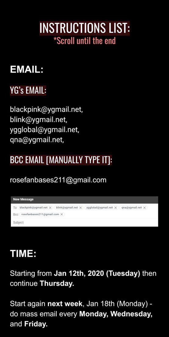 BBU_USA's tweet photo. Mass Email to YGE Day 1 has now started! #YGE_PromoteROSÉSolo

Things you need to know:
1. Type 'BLACKPINK ROSÉ [choice of words]' on the SUBJECT
2. Manually type the emails and BCC to rosefanbases211@gmail.com.
3. Type English opening
4. Link: https://t.co/KoAUKdqmdF

@BLACKPINK https://t.co/Bxc8yZpovF