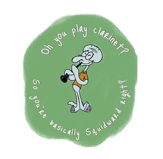 my collection of this single squidward illustration (a thread)
