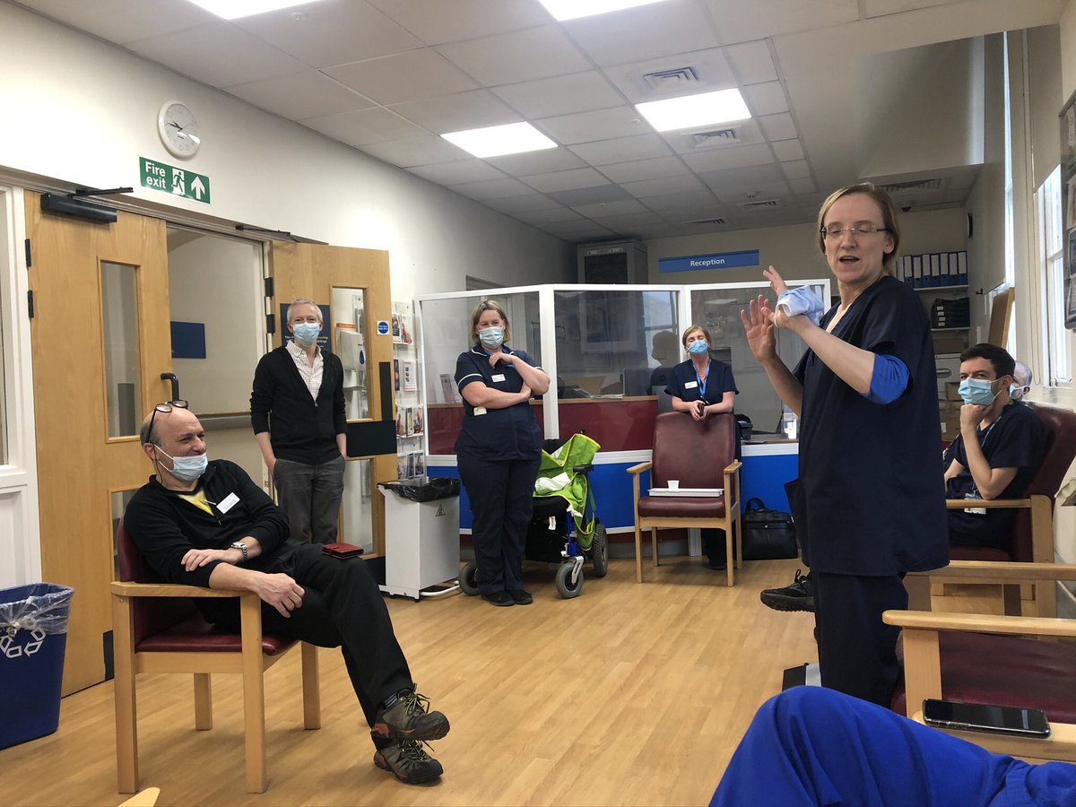 A cheering thread: with permission from Vaccine Task Force, & as part of  @UKCICstudy to assess immunity post  #CovidVaccine, it was wonderful to offer  @AstraZeneca vaccine to all patients in 1 of our  @ImperialNHS  #dialysis units. Huge volunteer effort at no notice on sat & sun 1/