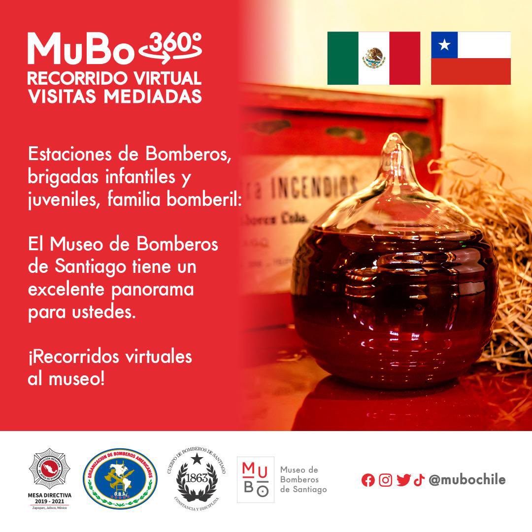 BomberosMexico1's tweet photo. #MuseoVirtual

Te invitamos al recorrido virtual del  @mubochile donde podrás disfrutar de un viaje por su historia.

Las visitas guiadas son todos los jueves a las 14:00 hrs. (Centro de México).

¡Regístrate aquí! 👇🏻
https://t.co/Y7odOLju8k https://t.co/mJSIFtEyy5