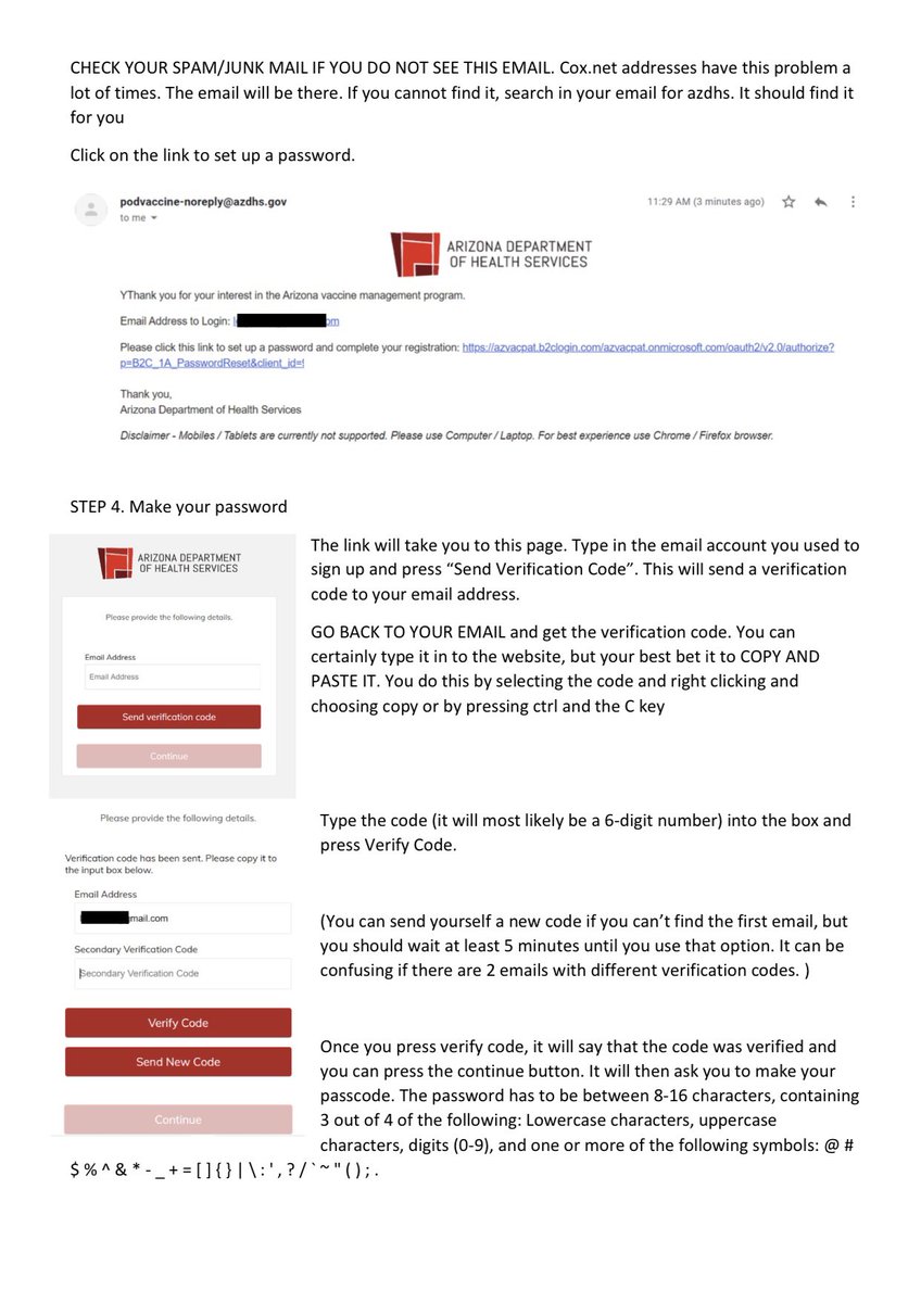 My sister said many older Arizona residents have had trouble navigating the vaccine signups so she made this guide to help! ITS A LOT OF STEPS. Please forward to any AZ people who might need help! Thread!!