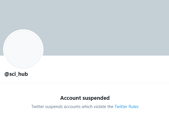 Sensational. I'm probably late to this, but Twitter nuked the SciHub account