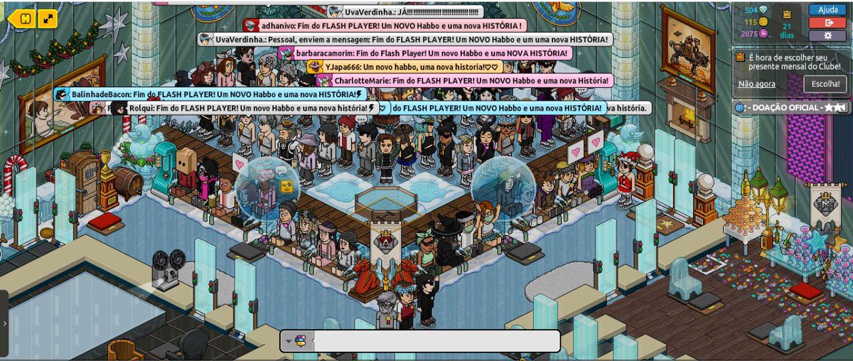 agenciadidas's tweet photo. 🇧🇷 ~ Nossos usuários se despedem da versão FLASH PLAYER do Habbo. Uma geração inteira foi marcada por você!

~ Espero que não nos abandone ou deixe desamparados, você mudou a vida de muitos e sempre teremos você como uma de nossas grandes recordações.

~ O império de pixels! https://t.co/im7GXR32Xf