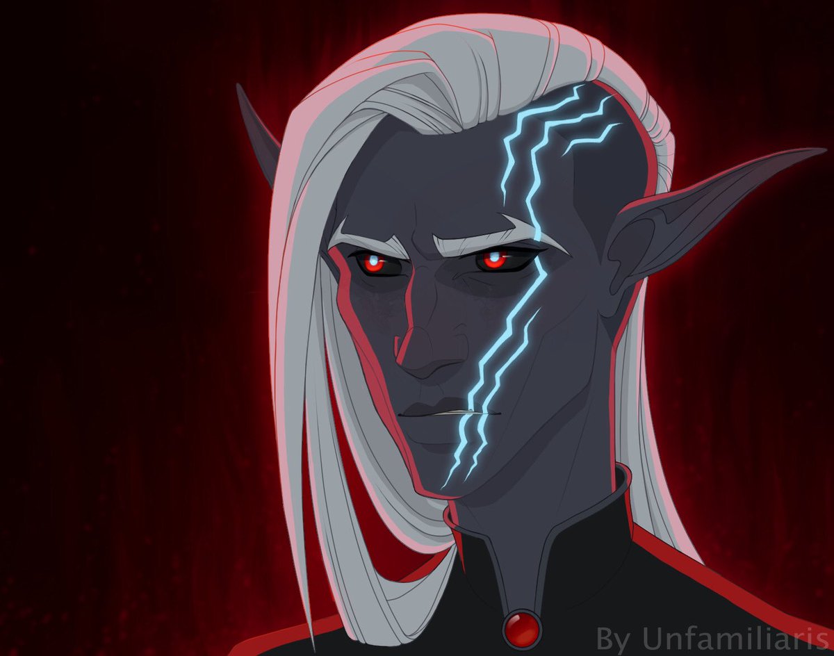 unfamiliaris's tweet photo. Renyth has changed a LOT for the better, but can still have moments of looking like the bad-ish guy he used to be in the Underdark. This is him using Dreadful Aspect- his scars glow due to a magical accident in his backstory.
#renythithir #dnd #dndart #drow #drowart #ocart #drow https://t.co/hzVH6vVutG