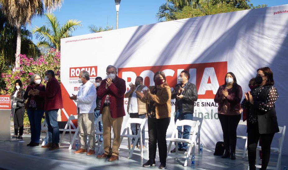imeldacastromx's tweet photo. Ayer inició las actividades de precampaña  @rochamoya_ para convertirse en el candidato de @PartidoMorenaMx vamos a caminar con él todo #Sinaloa como lo hicimos en 2018 junto al presidente @lopezobrador_ para que llegara a #México la #4T ahora es #PorSinaloa #UnidadYMovilización https://t.co/n3YwPefZ73