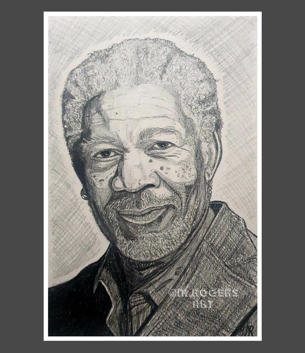 buckaroo666's tweet photo. Time for sleep. Here's my drawing for today. (More on my instagram) #MorganFreeman #artistsontwitter #artshare #pencil #socialmedia #Instagram #shawshankredemption #LuciusFox #God #LockdownContent https://t.co/CS6b5MklUB