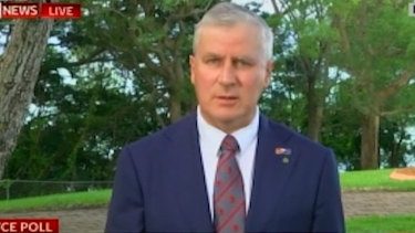 TheShovel's tweet photo. Shorter Michael McCormack: "We fought Nazis in WWII so we could have the freedom to defend Nazis in 2021" https://t.co/YlhVdVahmG