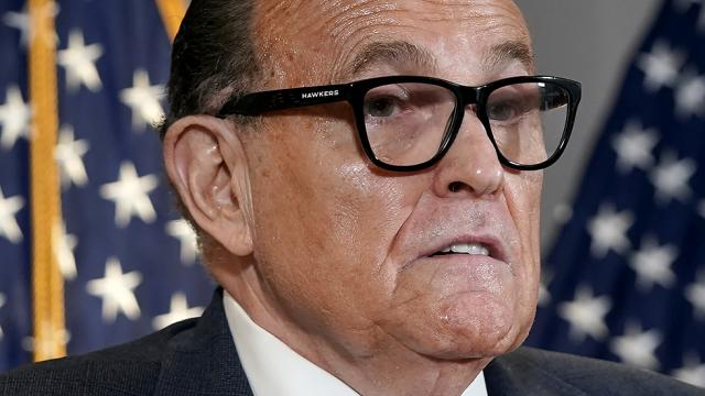 thehill's tweet photo. New York State Bar Association to consider removing Giuliani as member https://t.co/dzK5pj6q6a https://t.co/wUfOkSdV33
