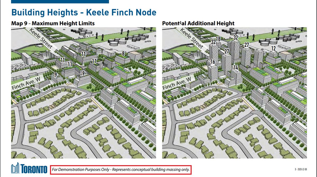 On a high level, it's telling that Keele-Finch, a poorer and less white and less lawyer-heavy neighbourhood, is getting zoned for apartment buildings before transit is even built. 9/