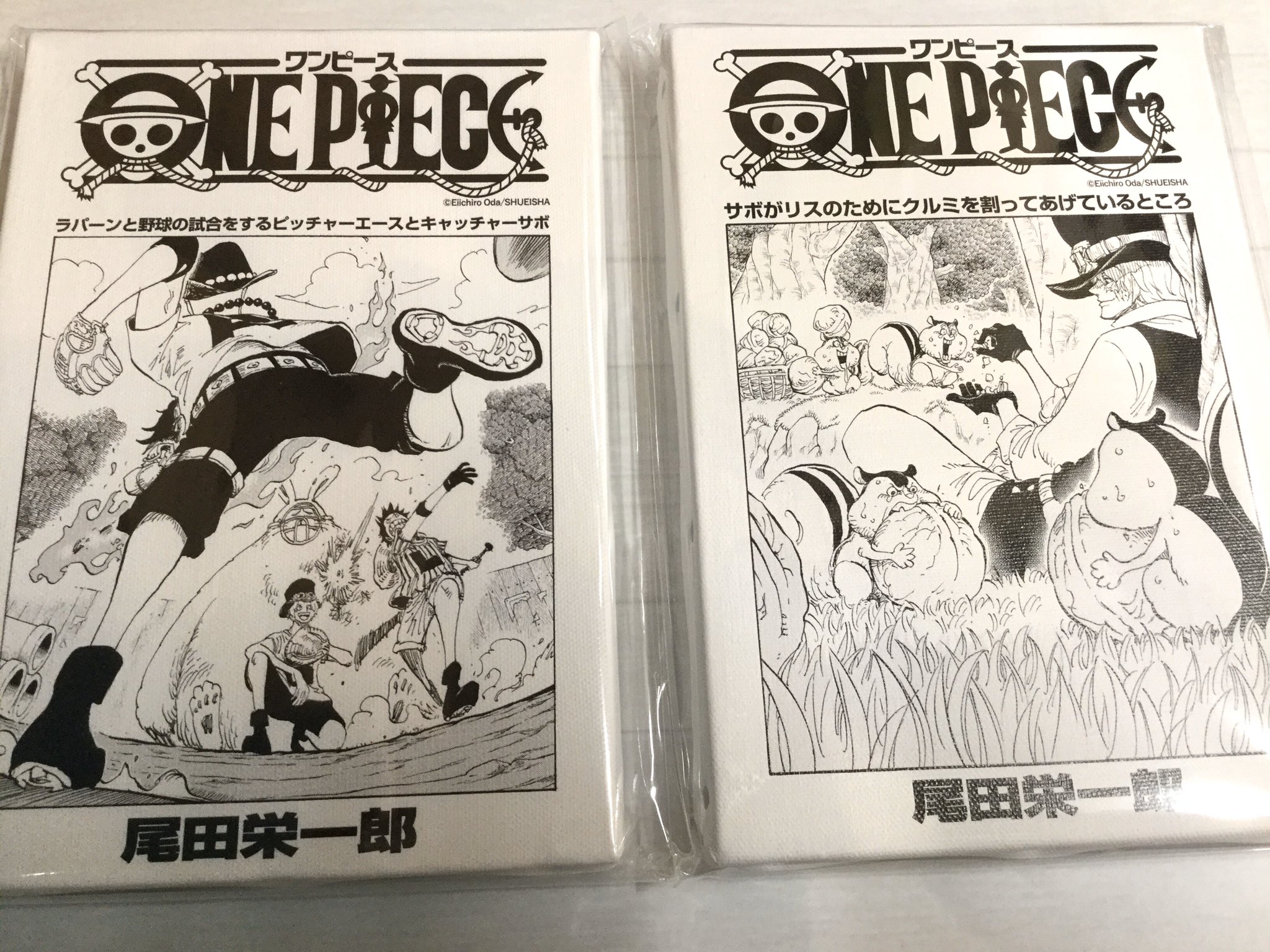 One Piece 麦わらストアあべの店 オススメ商品 原画商品 One Piece 扉絵アートボード 各3 080円 税込 好評発売中 麦わらストア Onepiece
