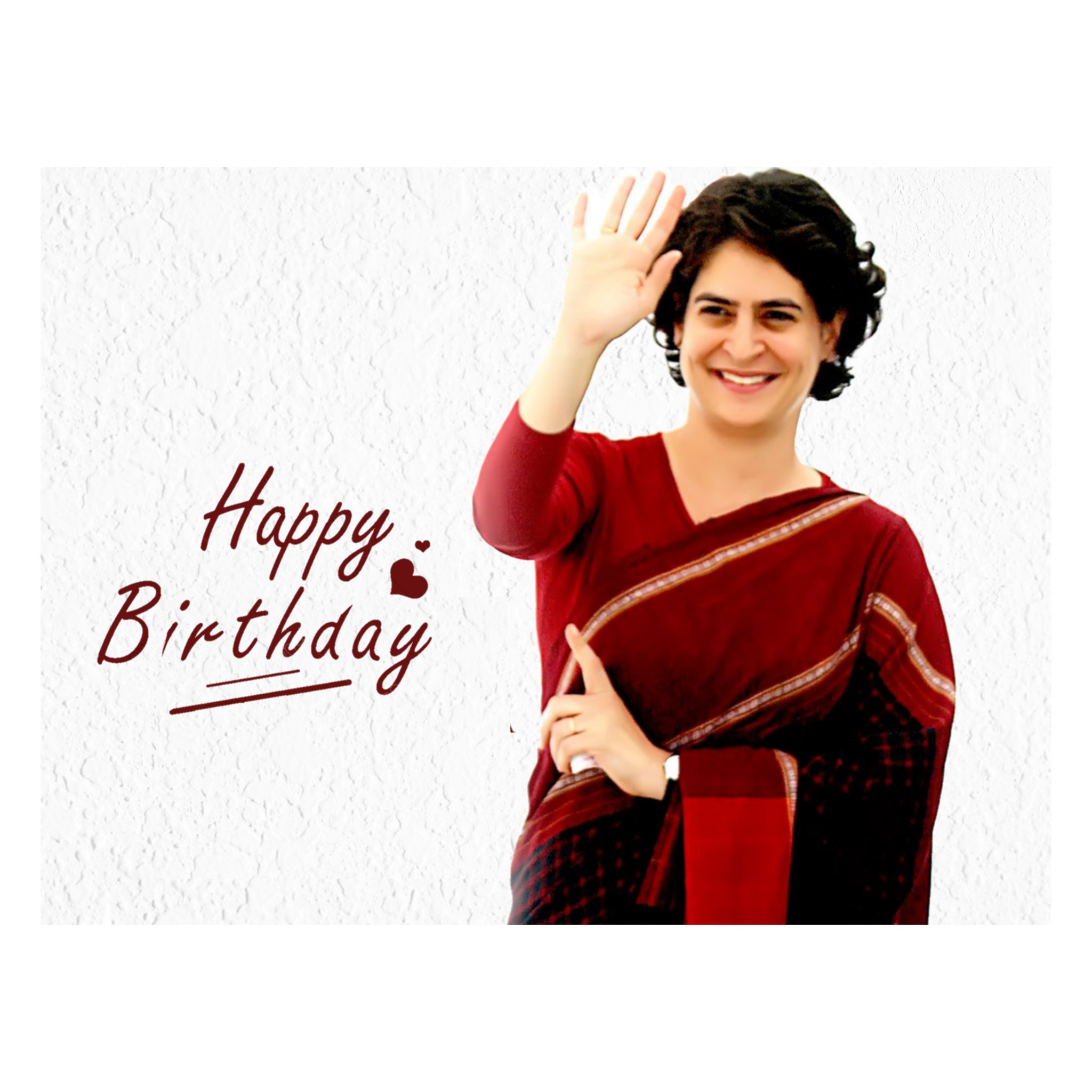 Wishing you a very happy birthday Smt Priyanka Gandhi Vadra ..      