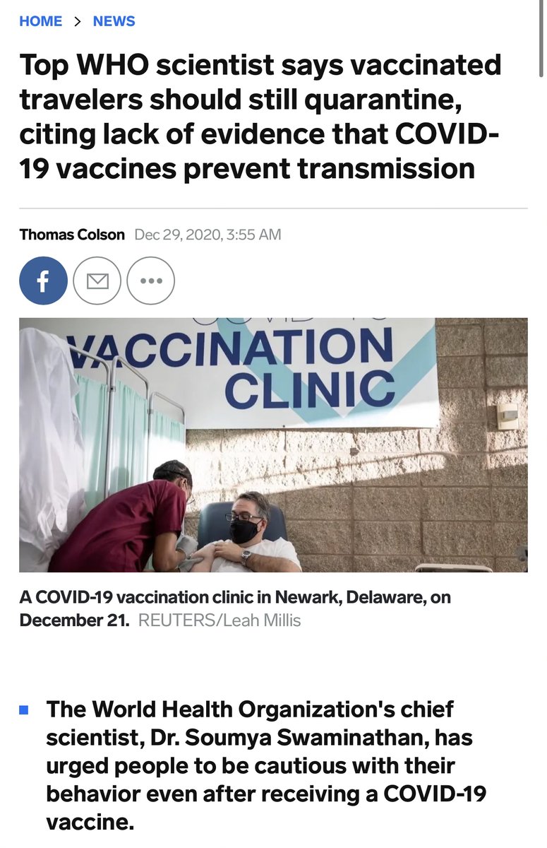 drsimonegold's tweet photo. Top W.H.O. scientist admits what ALFDS has already reported:
C19 “vaccines” are not proven to prevent transmission…so taking an experimental biological agent will *NOT* allow you to “get back to normal”

Wait…isn’t that the purpose of a vaccine?

The disinformation continues. https://t.co/8nEkyAufVH
