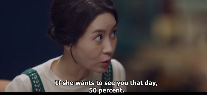 16. LOVE PERCENTAGE. 30-50-70-100 quantitative analysis of Dosan’s Mom. You could clearly see the difference of Dosan’s decision. In Ep 12, everything was over because the rest was up to him to complete the 30%. He didn’t realize the signal that Dalmi loves him.