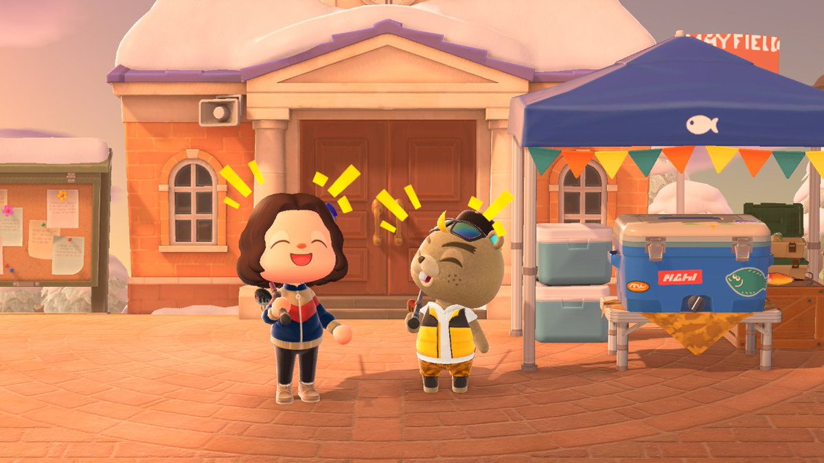 DorthAnn7's tweet photo. I had fun with CJ during the fishing tourney Saturday. How cute are we?
#acnh #AnimalCrossingNewHorizions #acnhcommunity #acnhfishingtournament #acnhstreamer #acnhtwitter #gamer #twitchgamer #twitchstreamer #acnhwinter #acnhOOTD #acnhfishing #gamergirl #acnhgameplay https://t.co/dTIhae5jTh