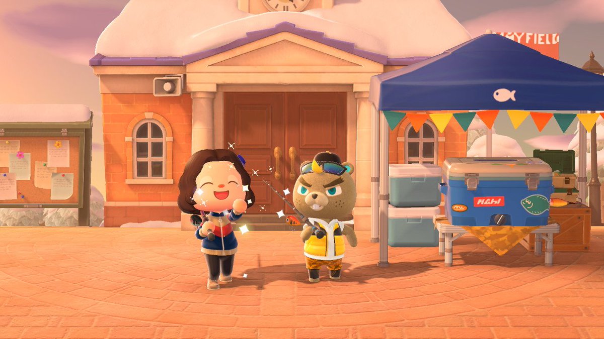 DorthAnn7's tweet photo. I had fun with CJ during the fishing tourney Saturday. How cute are we?
#acnh #AnimalCrossingNewHorizions #acnhcommunity #acnhfishingtournament #acnhstreamer #acnhtwitter #gamer #twitchgamer #twitchstreamer #acnhwinter #acnhOOTD #acnhfishing #gamergirl #acnhgameplay https://t.co/dTIhae5jTh