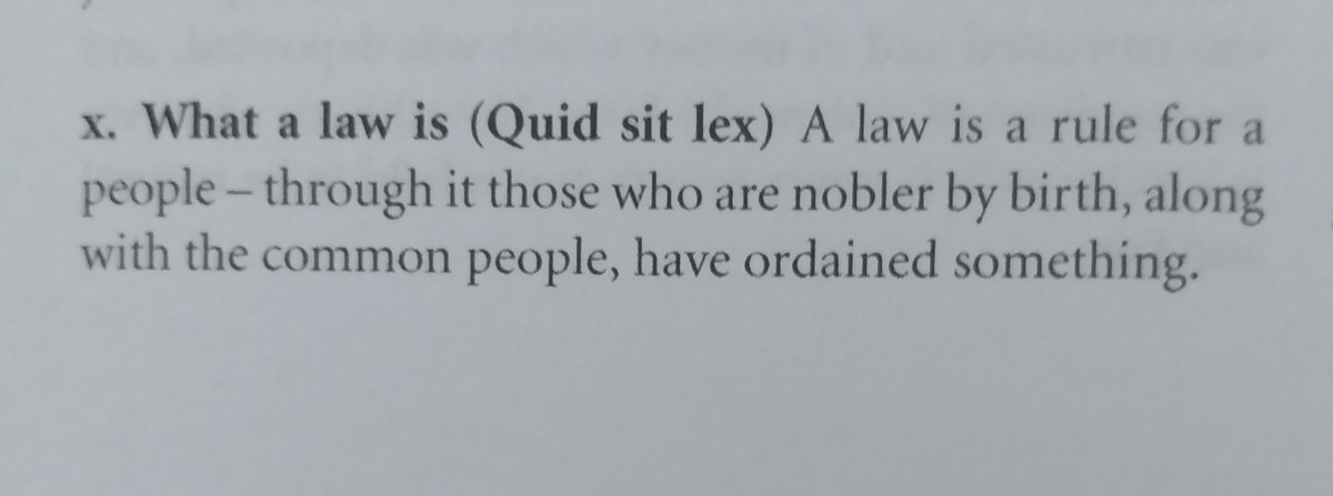 Laws, resolutions, decrees, edicts, responses. Obviously he's getting this from republican Rome but the that's 650 years out of date, giving these passages a rather piquant flavor