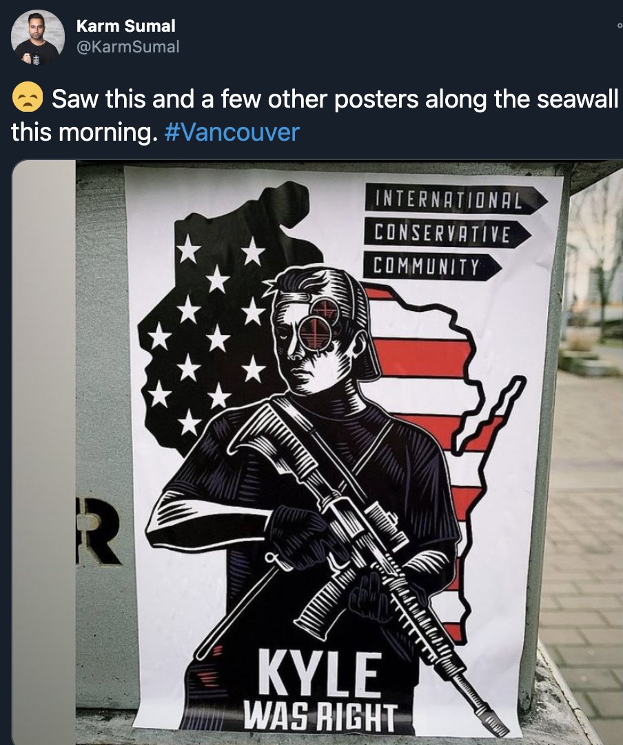 SimranRoohi's tweet photo. We simply cannot turn a blind eye to the racist, white supremacy in our own communities. Within the past few days, these flyers have been spotted in various cities in BC (Vancouver, Nanaimo, and Surrey) This is not an "across the border" problem. This is vile and dangerous. https://t.co/azGYBYEzaK