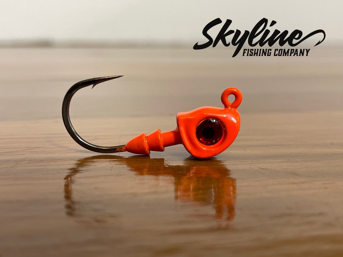 skylinejigs's tweet photo. The Skyline Bunker Swimbait Jig Head is now available on our website in a wide selection of weight, color and hook options. https://t.co/XfVgqqKypA https://t.co/fS2ey72xId
