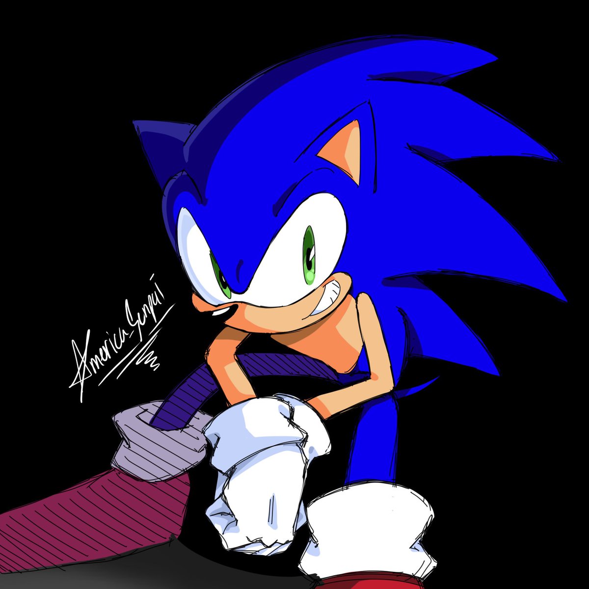 Doodle based on @NaotoOhshima sketches

#SonicTheHedgehog
#Sonic 
