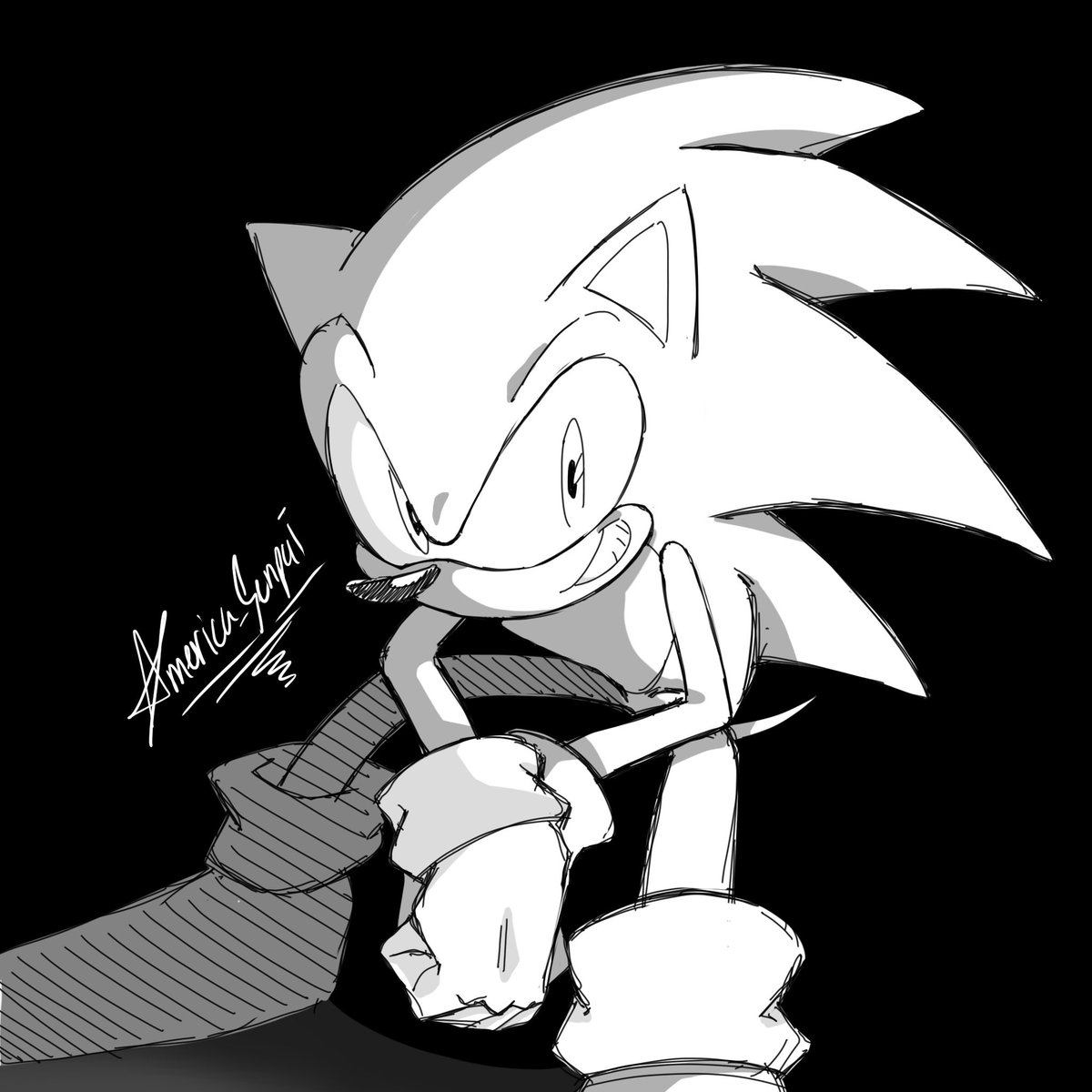 Doodle based on @NaotoOhshima sketches

#SonicTheHedgehog
#Sonic 