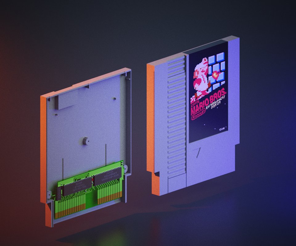DrPix3lz's tweet photo. #explode #NES #cardridge in #magicavoxel
#Nintendo #Mario #voxelart #voxel https://t.co/HTDilTy3n4