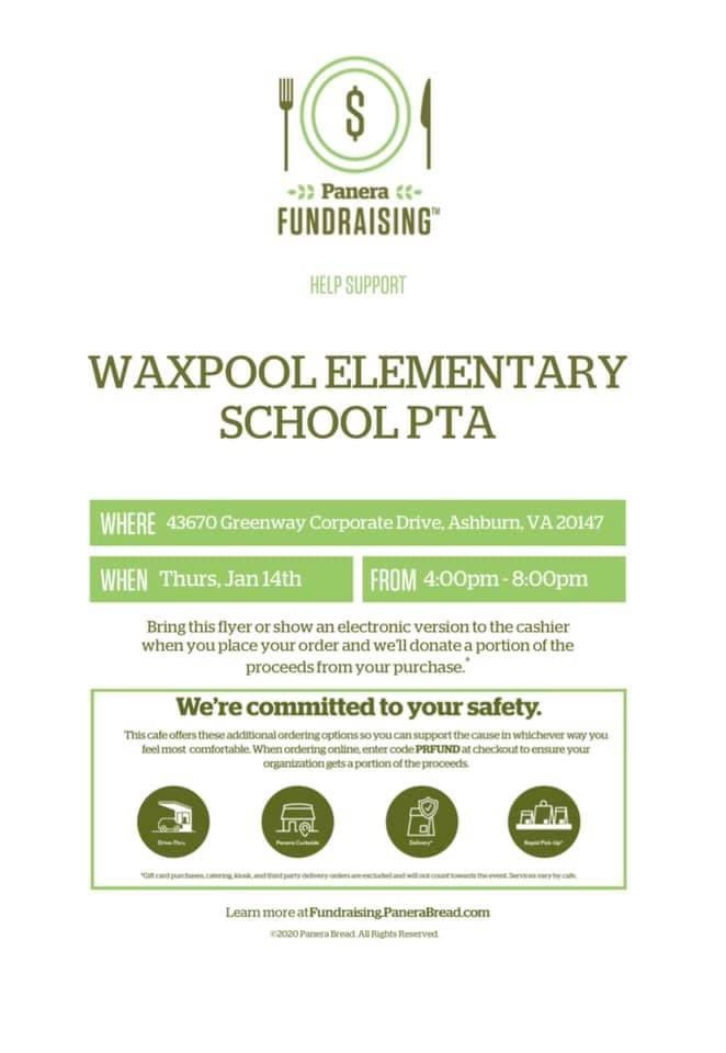 Happy 2021! Come out and support waxpool PTA this Thursday!