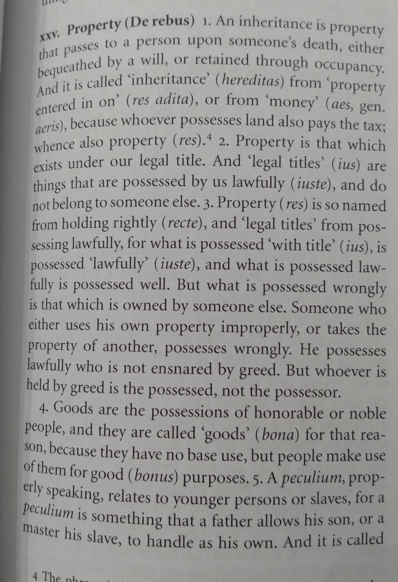 Some fascinating wordplay around the property law, and intertwining of legal and moral concepts. Was not expecting "Whoever is held by greed is the possessed, not the possessor"!That's it for tonight