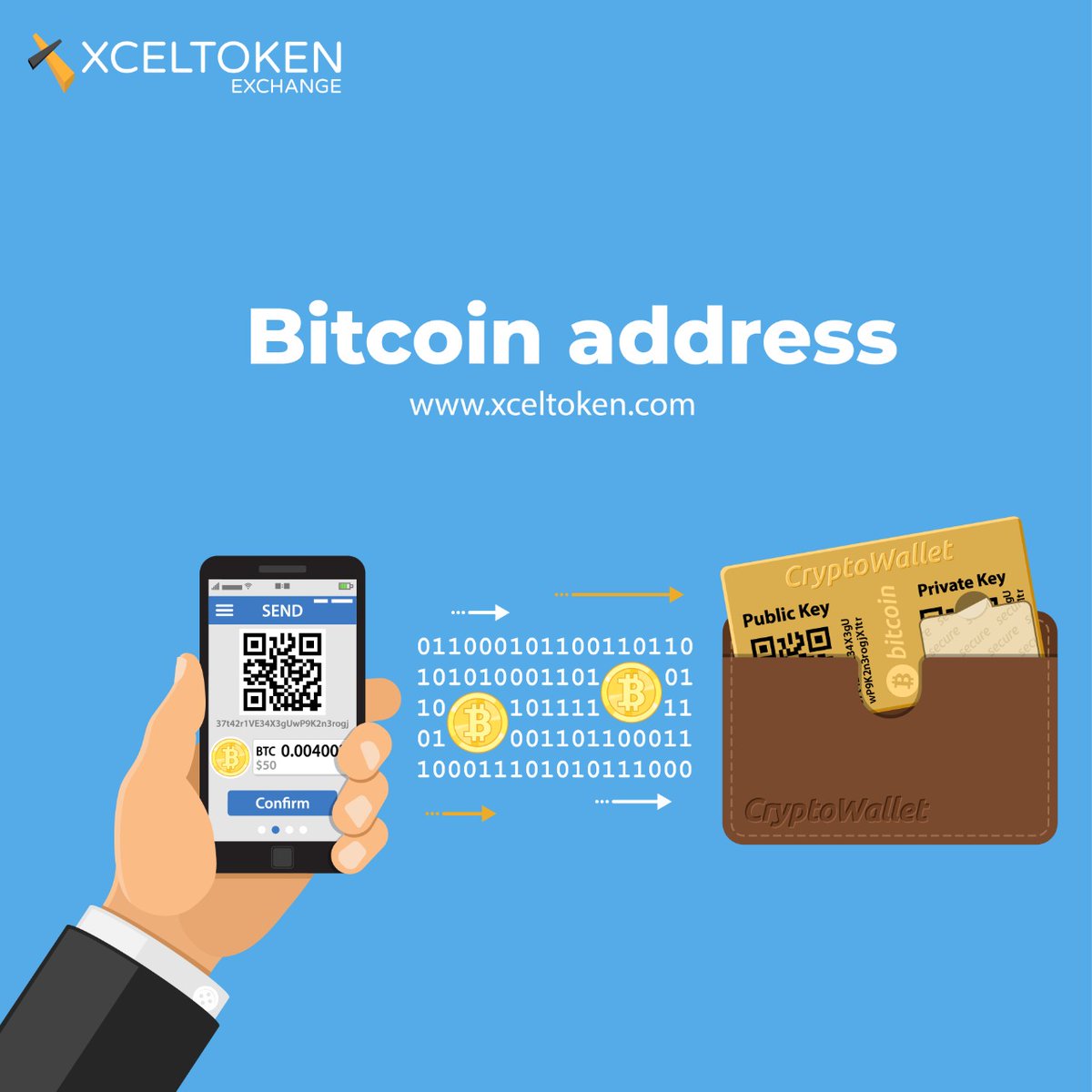 XcelPayVentures's tweet photo. Just like an email address ensures your message gets to the right person, a Bitcoin address guarantees your crypto is sent safely.
#XcelTokenExchange #BitcoinAddress #Coinbase #Coinmarketcap #Trading #CryptoAssets #Forex #Blockchain #BitcoinValue #Millionaire #ETH #XLAB #BTC https://t.co/YBN5aenMIE