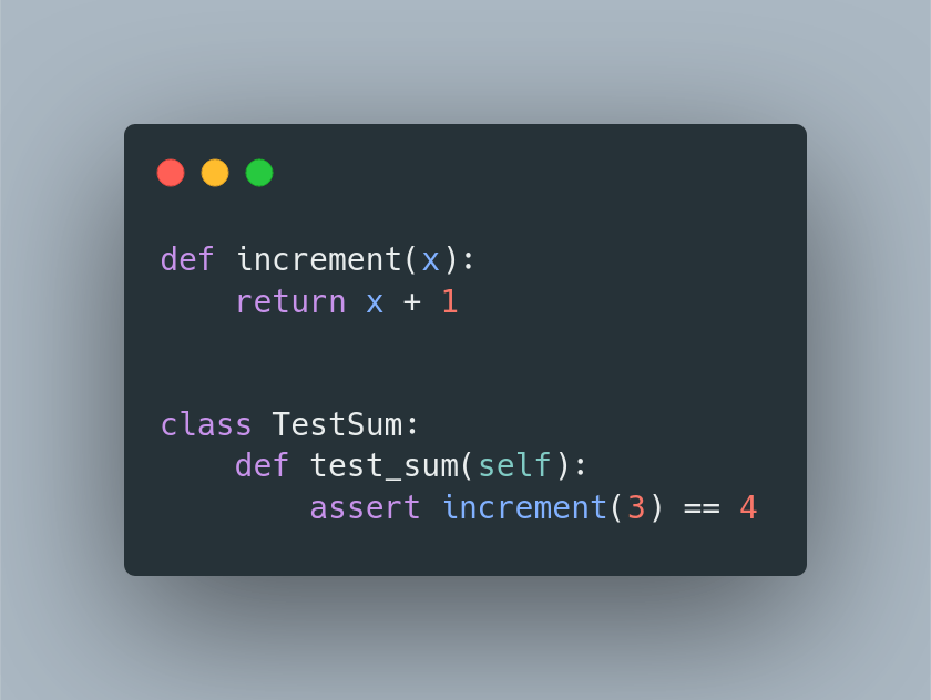  You can also write tests inside the class.It makes sense to use that when you want to wrap the test setup or complex assertions inside methods to make tests more readable