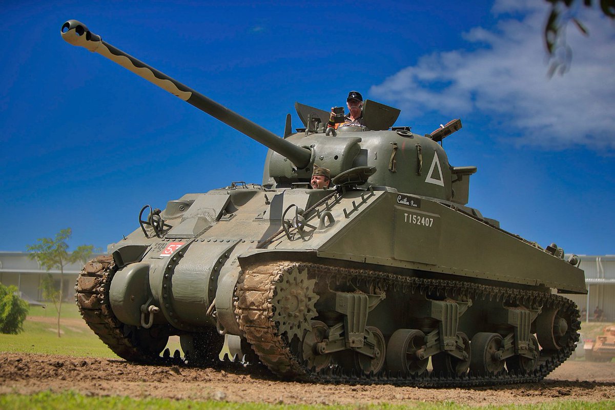 Ausarmour's tweet photo. Tank Tuesday brought to you by the Sherman Firefly! 🪰

The Firefly were built on predominantly the M4A4 Sherman.
Over 340 Fireflys were available for the D-Day landings.

Did you know The Firefly will be out at AusArmourfest 2021?!?! https://t.co/tW6tgdDLnU