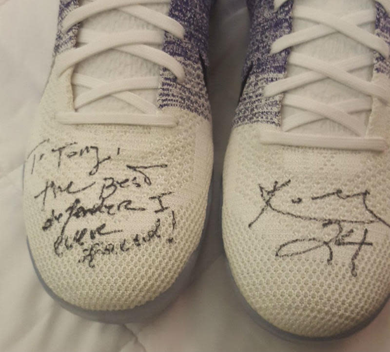 Kobe to Tony Allen: "You and me, we are cut from a different cloth."