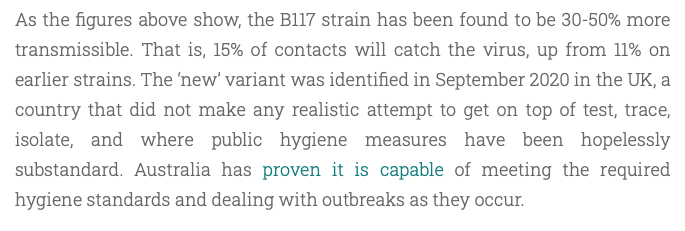 I also address fear mongering about the  #COVID19  #B117 variant. It is much less of a threat in countries like ours that have a mandatory quarantine program & effective test trace isolate. The obstacles to  #strandedAussies' return are unjustified  #auspol  https://estherrockett.com/2021/01/12/stranded-aussies-sacrificed-for-pandemic-politics-of-paranoia/
