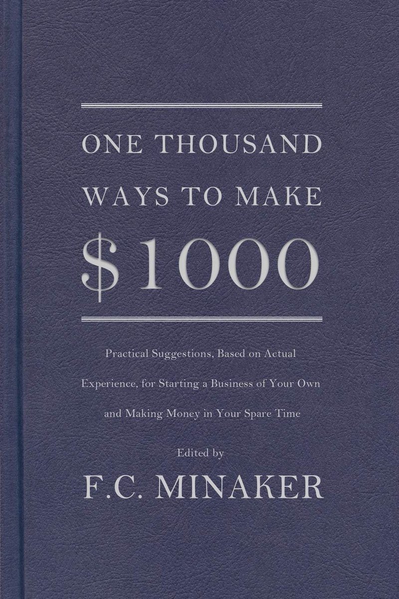 1/ During world war II, a eleven year old kid checks out a book from the nearest library. The book's title was "1000 ways to make 1000 dollars". After he reads that book, he makes a statement that by the time he was 35 years old, he'd be a millionaire.