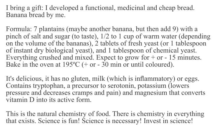 ermioni_D's tweet photo. I developed a vegan, gluten-free bread that contains #tryptophan, #potassium #magnesium, favors #vitaminaD. 
🍞
See the #photo. 

It is #lowcost #covid.

#TuesdayThoughts #supportanother #staysafe #glutenfree #vegan #nutrition #food #chemistry #nature #science #ciência 
#cosmos https://t.co/5cHNYva1va
