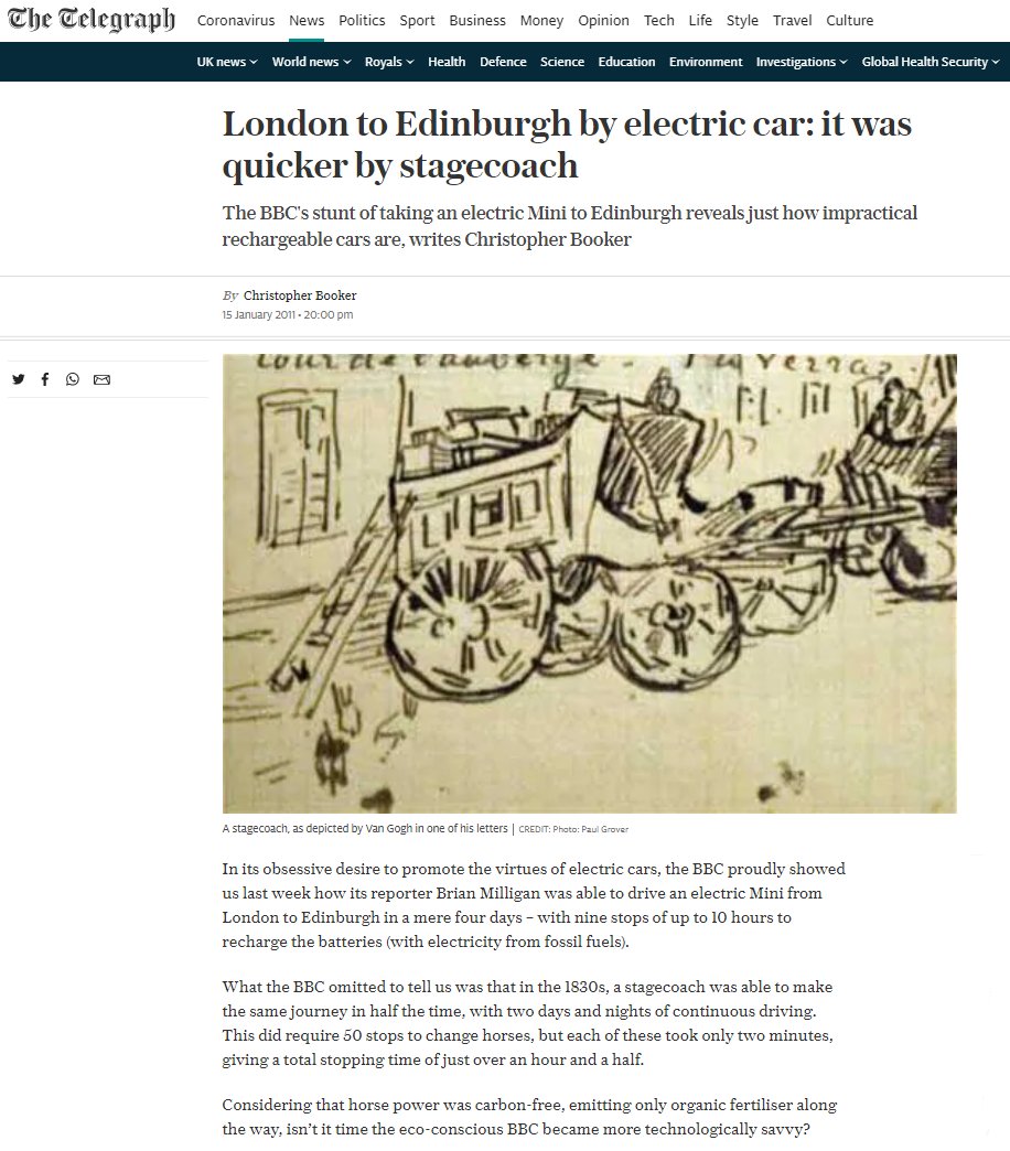 online there was an audience who knew this had been done, even if millions of TV viewers were left with the impression that EVs were utterly impractical for anything other than local errands. We'd provided a counterpoint for the inevitable articles like this from the Telegraph: