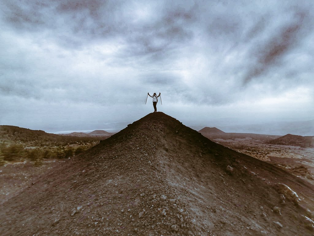 And the winner is... 😜 Little joys of gloomy January. #Etna always wins. #hiking #volcano #Sicily #outdoorfun