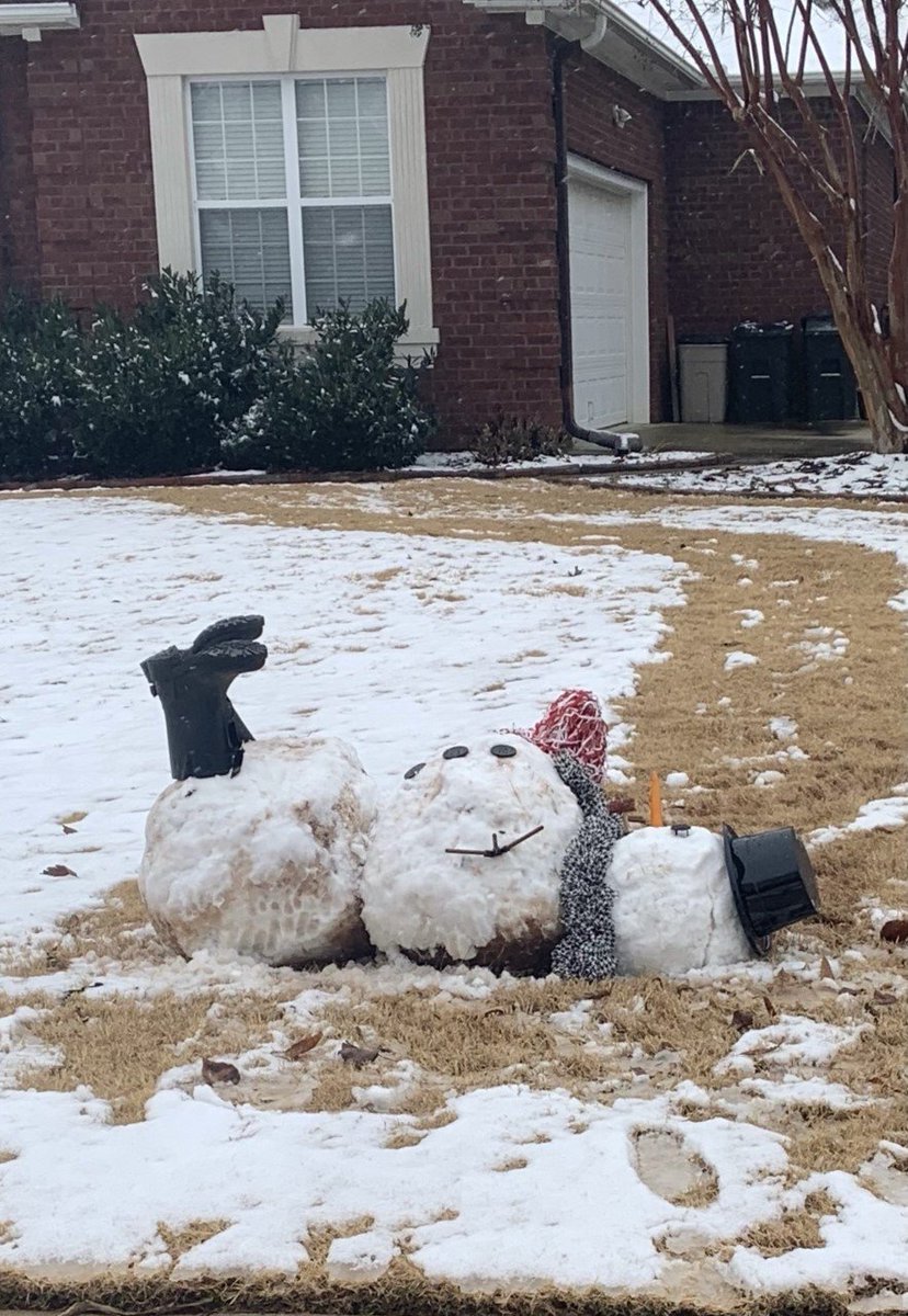 simpsonWVTM13's tweet photo. This snowman looks like he tried to cover @DeVontaSmith_6, too.  (Photo: Bethany Enfinger) https://t.co/Ceo5g39FuB